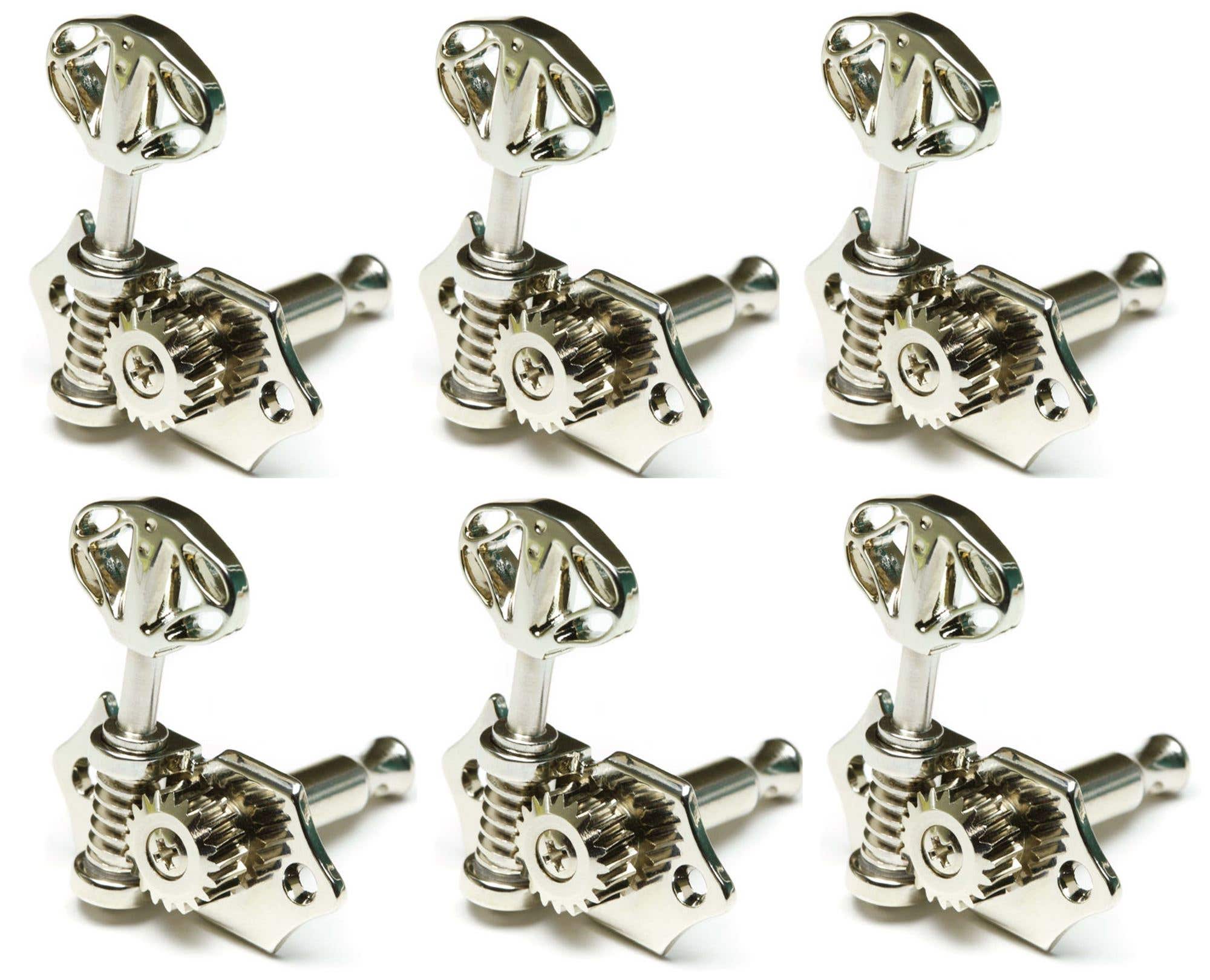 Graph Tech Tuners 3x3 Skeleton Button Nickel