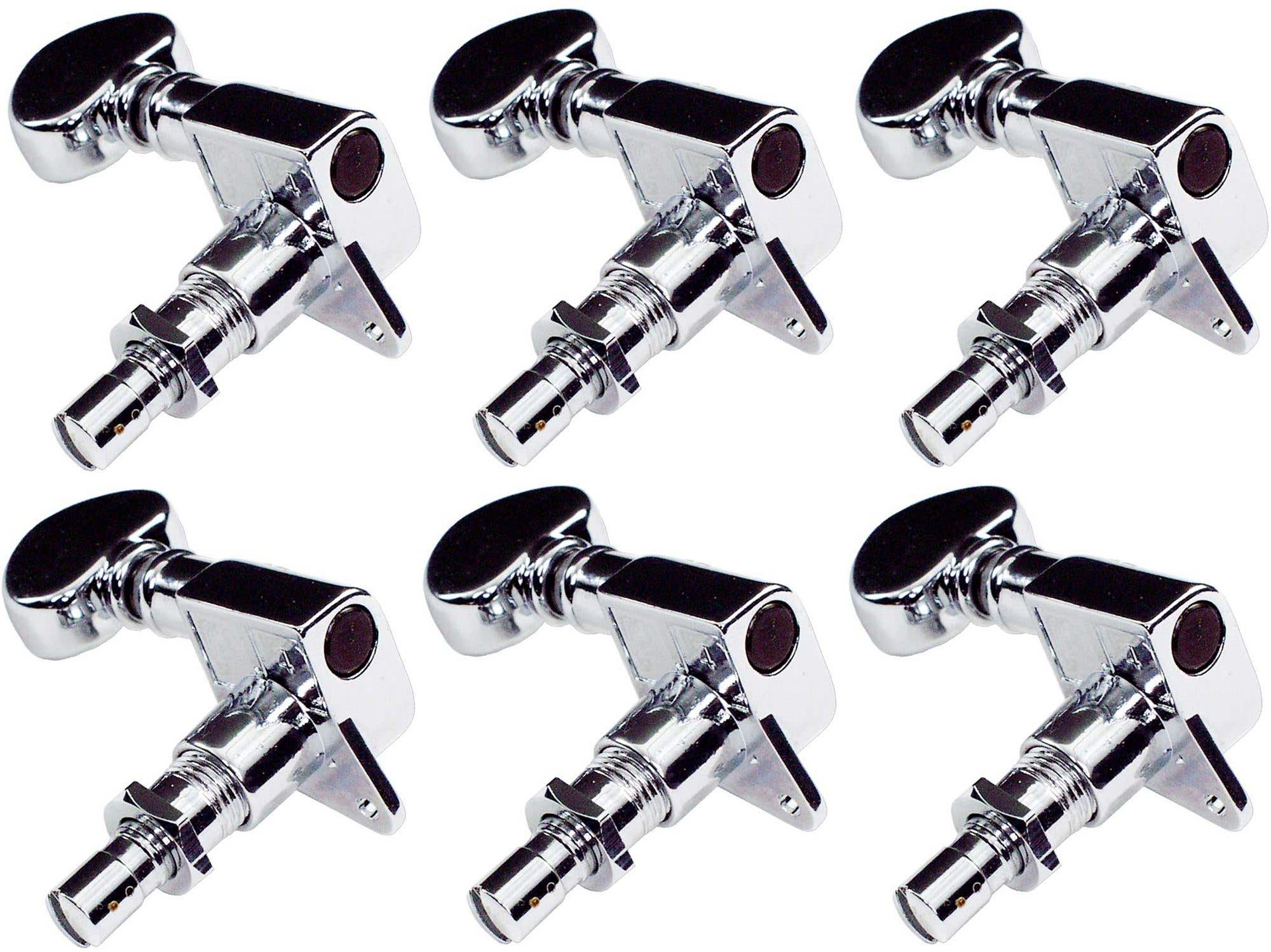 Grover 406C6 Mini Locking Rotomatic Tuners 6 In-line Chrome