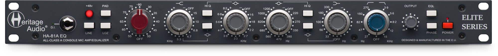 Heritage Audio HA-81A British-Spec Hybrid Microphone Channel Strip