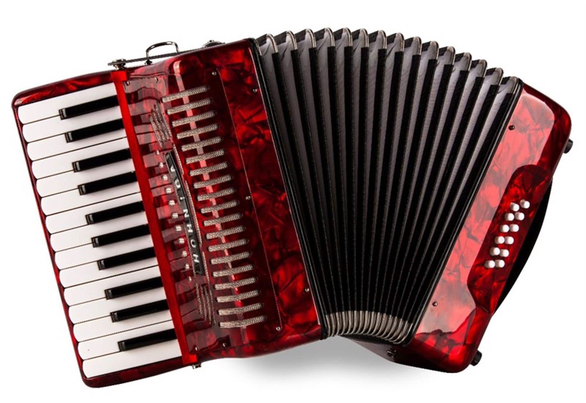 Hohner Hohnica 1303-RED Piano 12 Bass Accordion