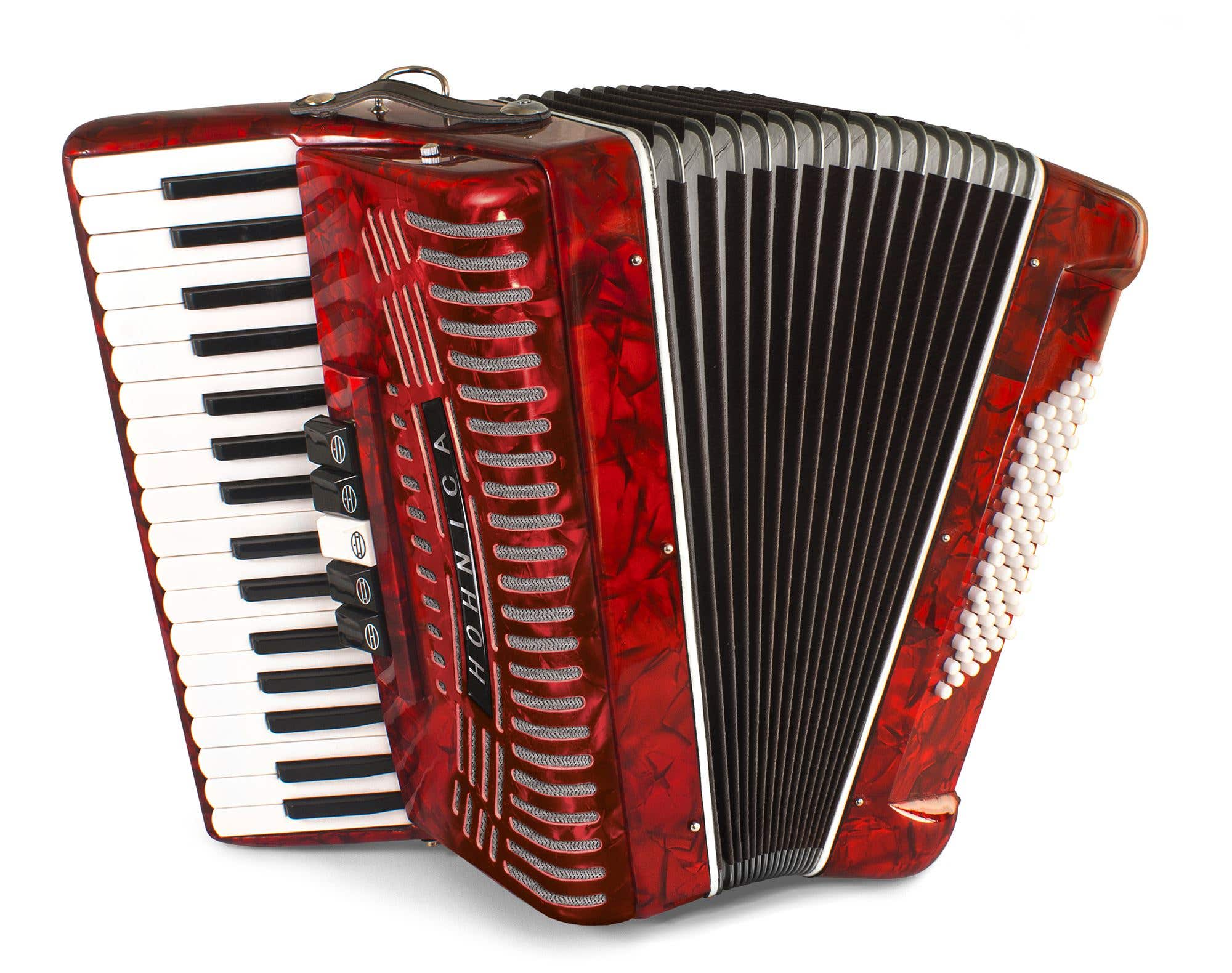 Hohner Hohnica 1305-RED 72 Bass Piano Accordion