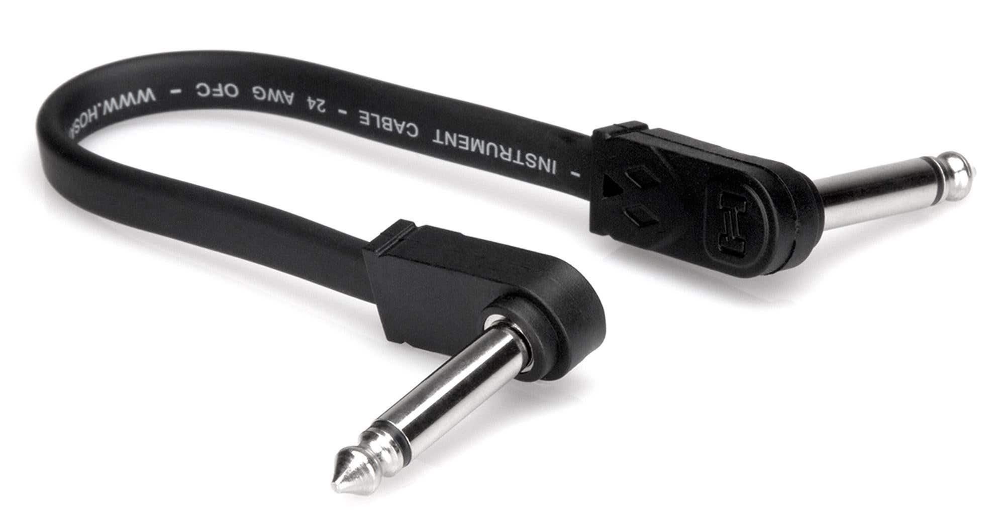 Hosa CFP-000 Series Flat Right Angle Guitar Patch Cable