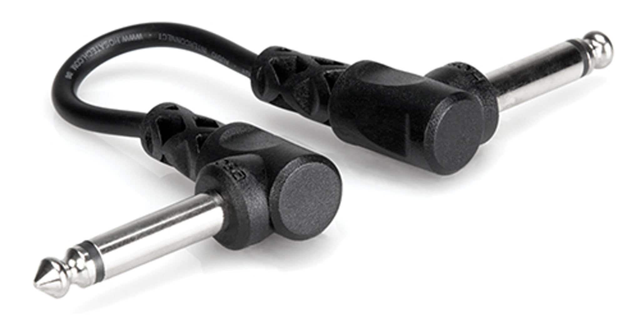 Hosa CFS106 Guitar Patch Cable Molded Right Angle 6 Inch