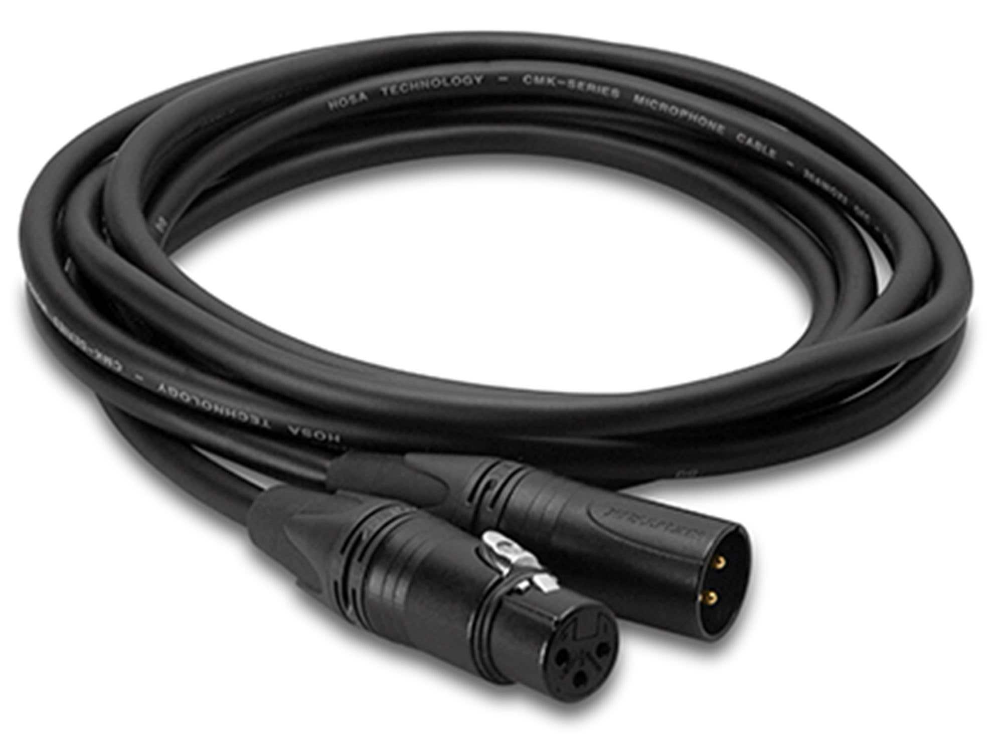 Hosa CMK020AU Edge Microphone Cable Neutrik XLR3F to XLR3M