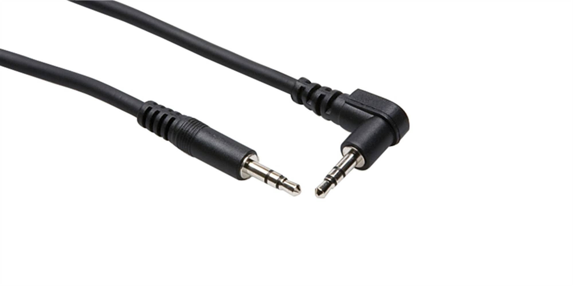 Hosa CMM103R Stereo Interconnect 3.5mm Right Angle to Straight