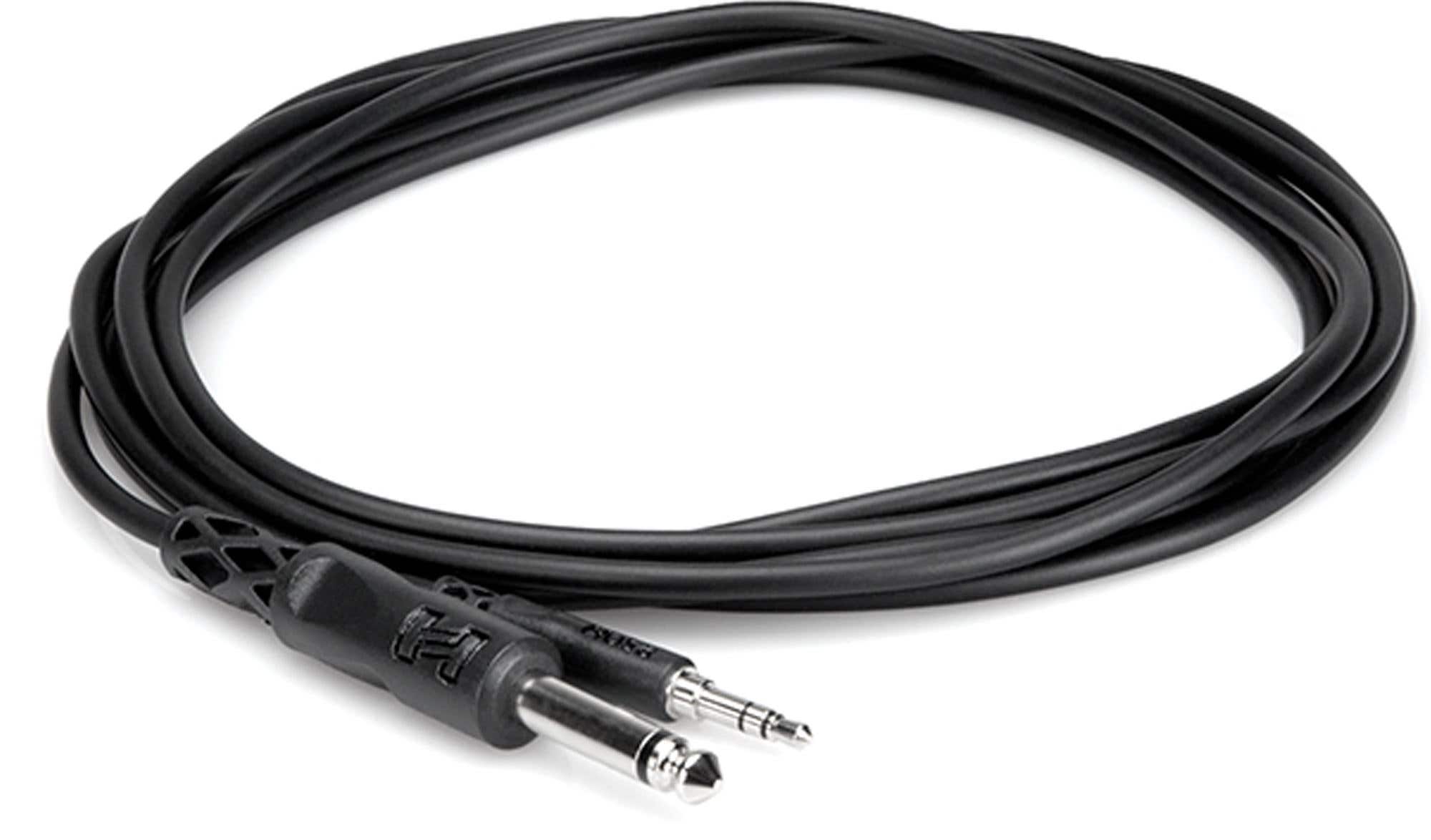 Hosa CMP110 Mono Interconnect 1/4" TS to 3.5mm TRS 10 Foot