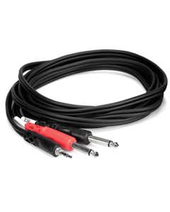 Hosa CMP159 Stereo Breakout 3.5mm TRS to Dual 1/4" TS 10 Foot