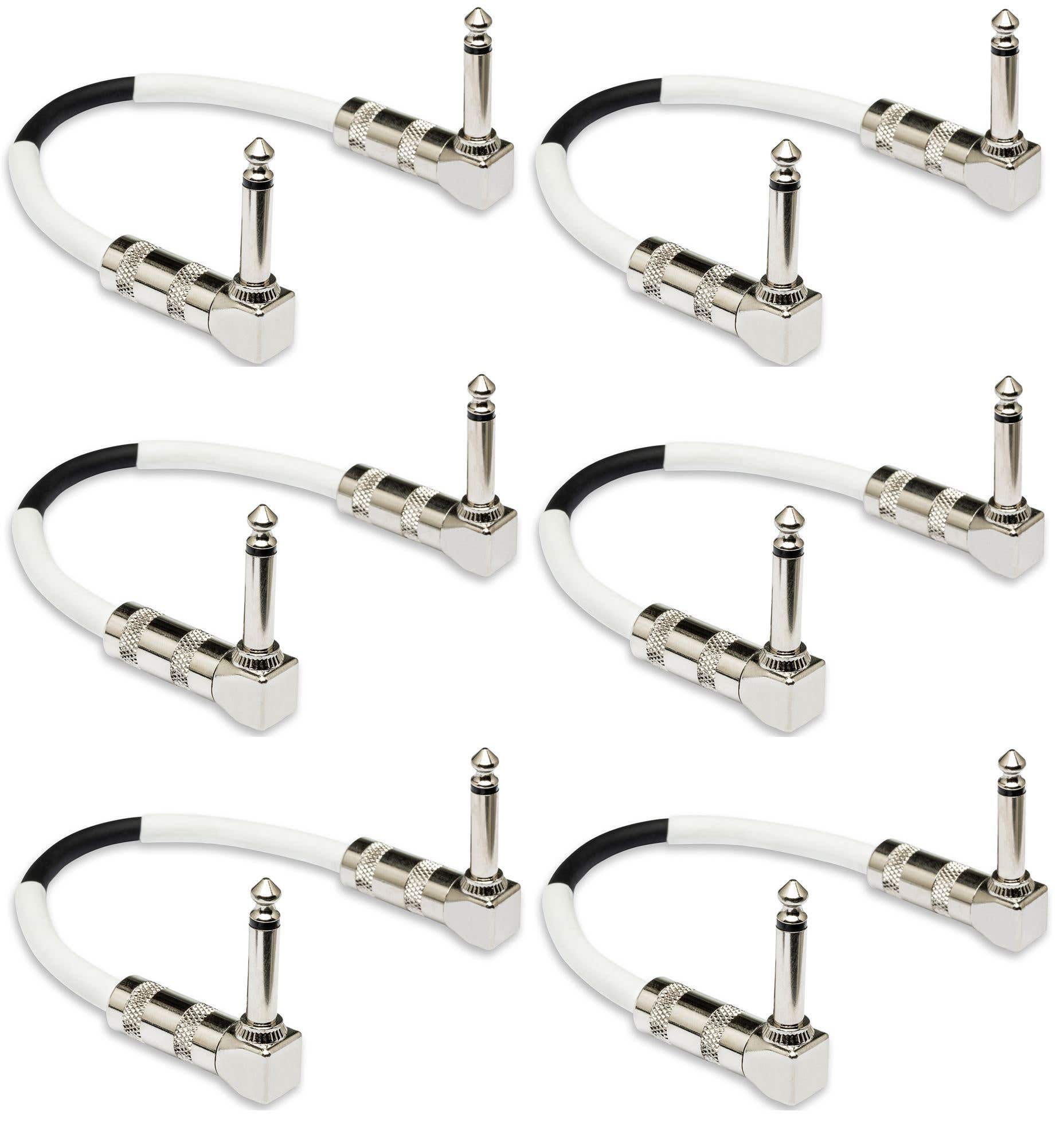 Hosa CPE-411 Guitar Patch Cable 6 Pack