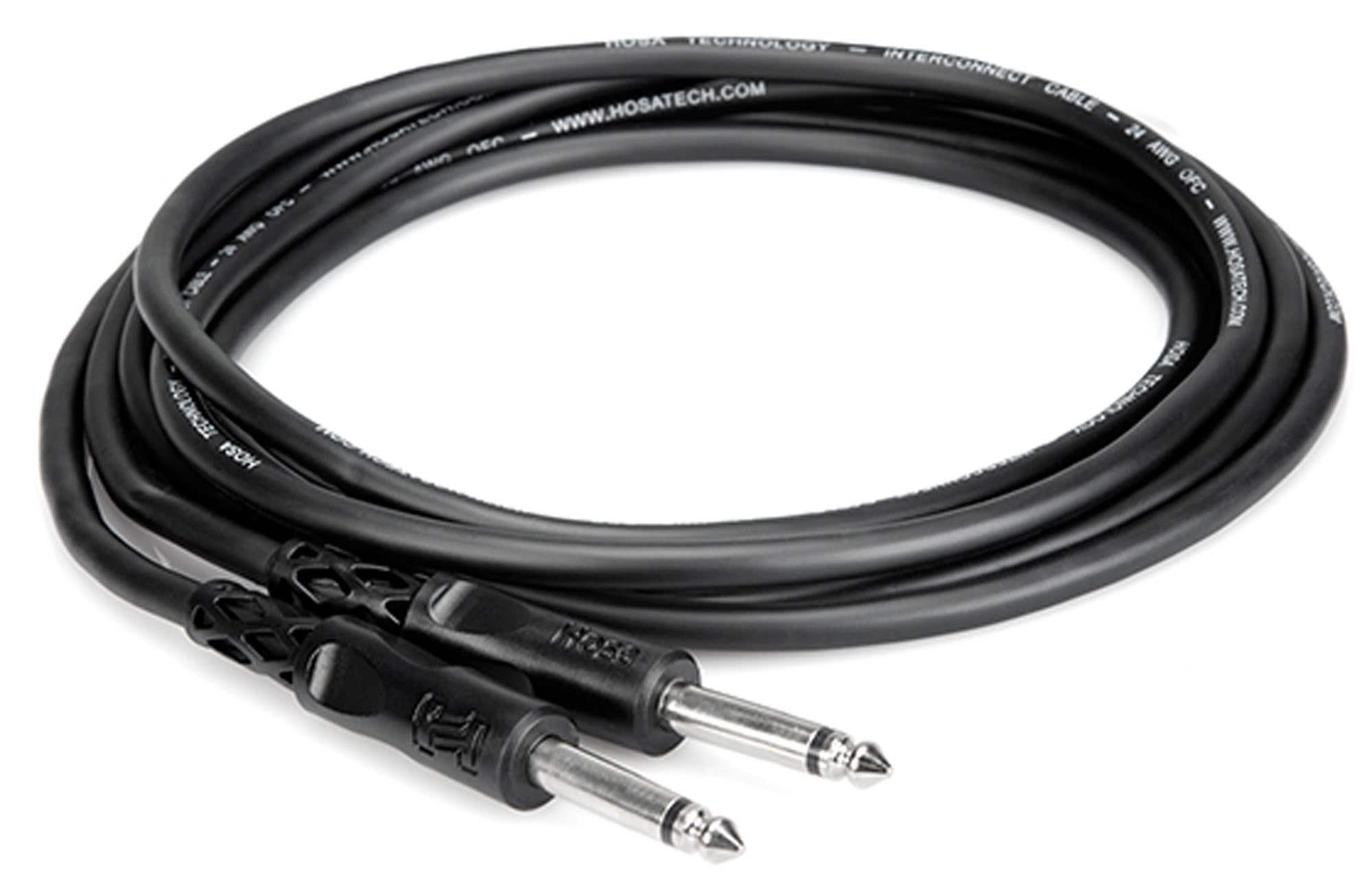 Hosa CPP110 Unbalanced Interconnect 1/4" TS 10 Foot