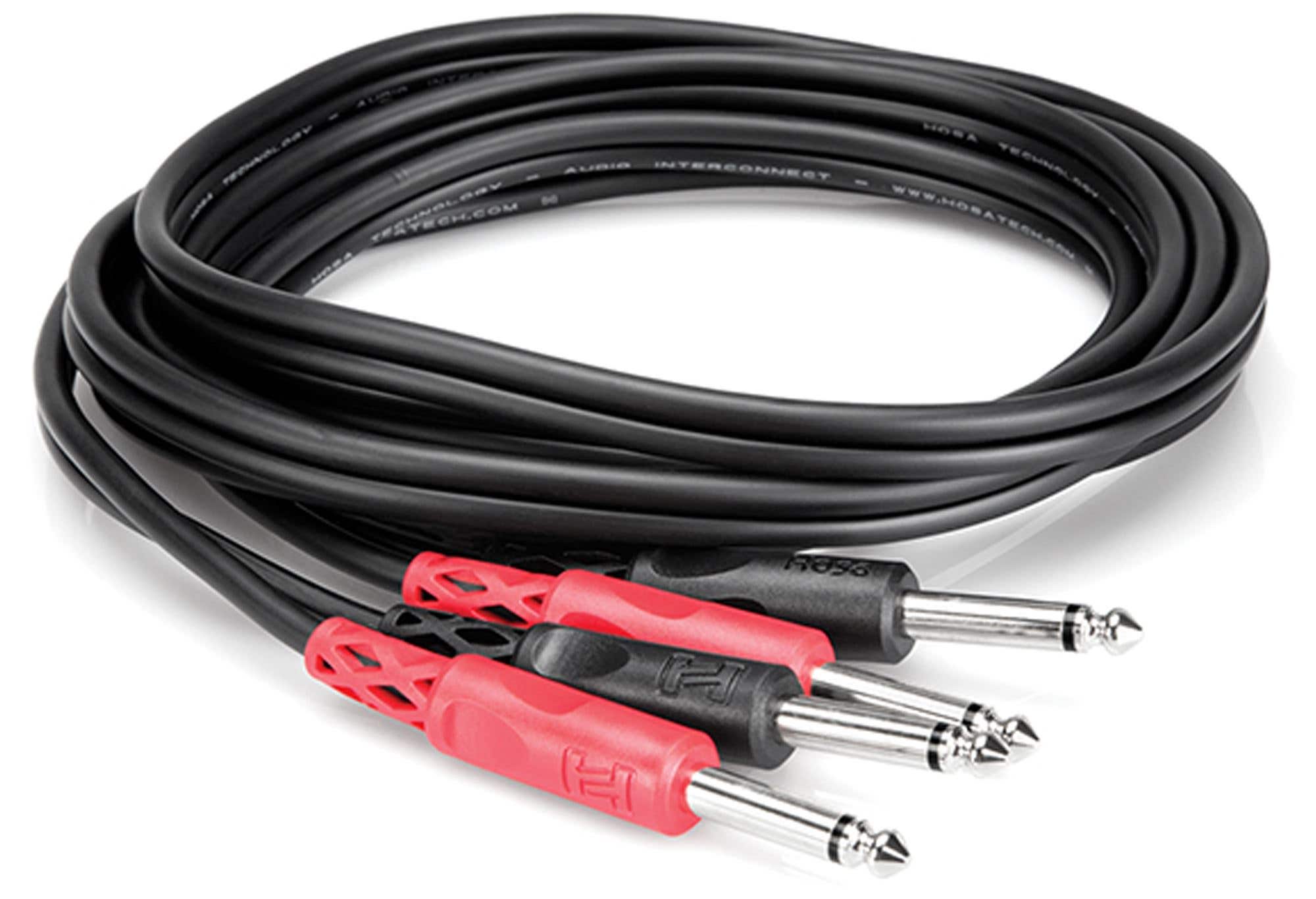 Hosa CPP202 Stereo Interconnect Dual 1/4" TS 2 Meter