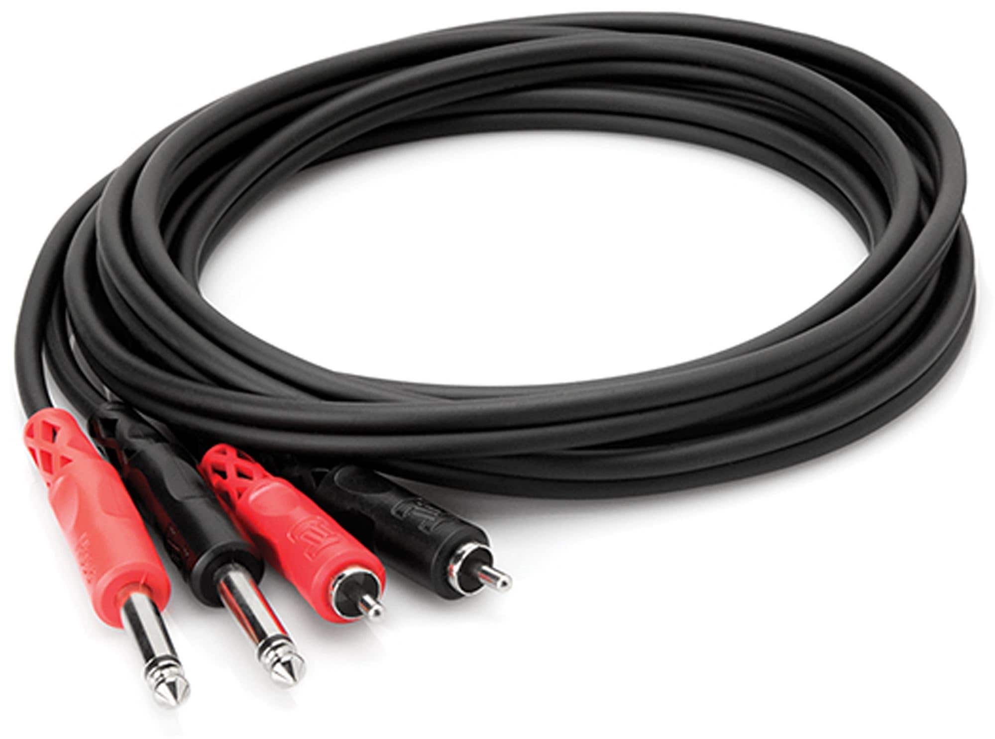 Hosa Stereo Interconnect Dual 1/4" TS to Dual RCA