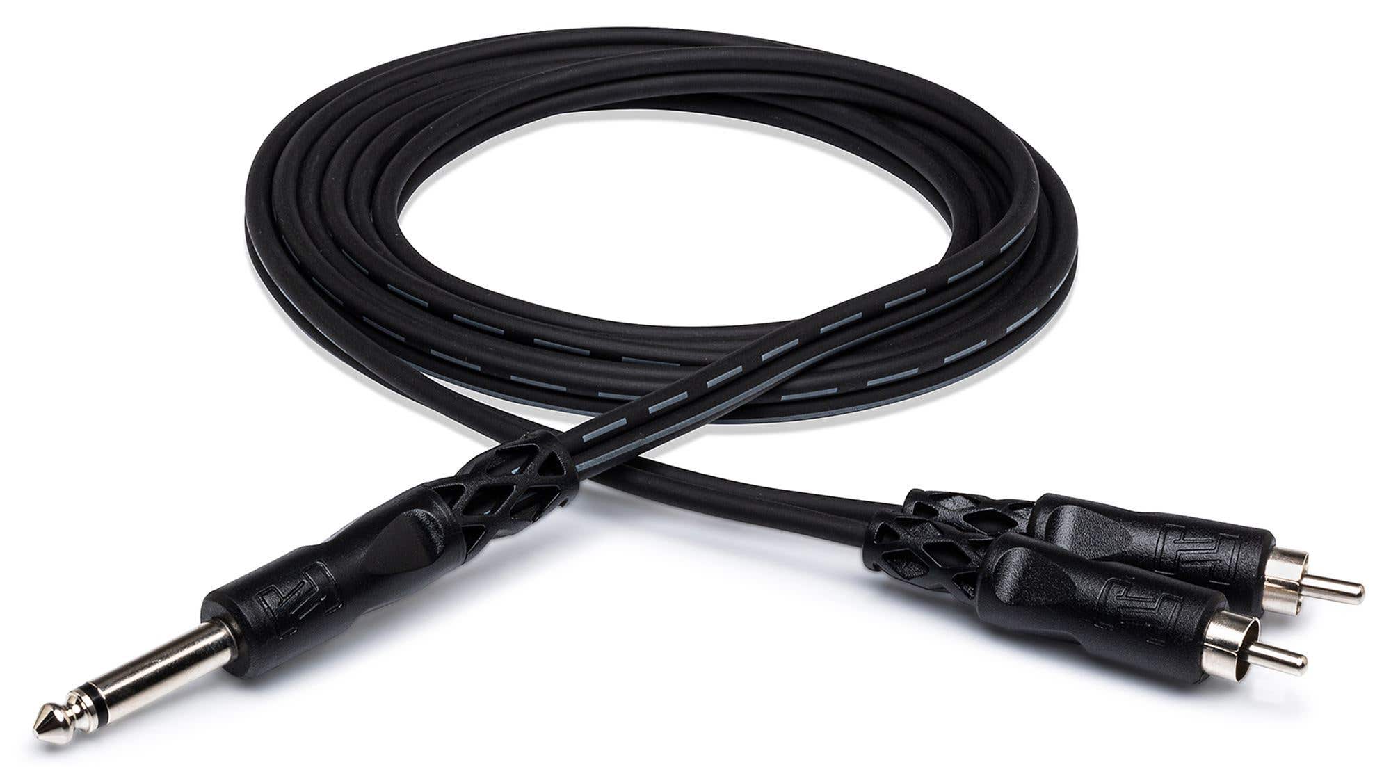 Hosa CYR-101 Y-Cable Hosa CYR-100 Y-Cable 1/4 inch TS to Dual RCA