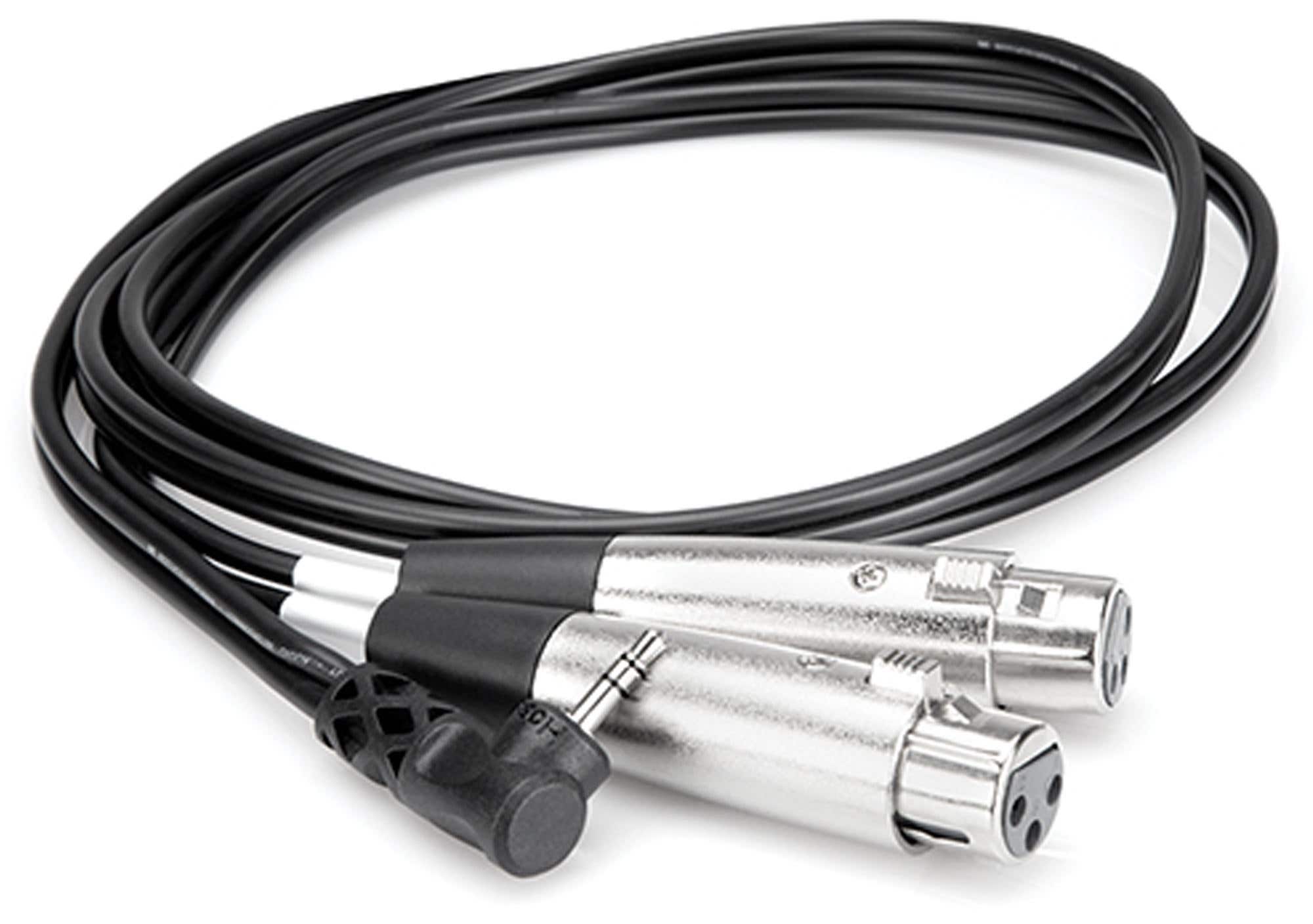 Hosa CYX402F 1/8 Inch TRS to Dual XLR Female Cable