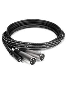 Hosa CYX403M Stereo Breakout 3.5mm TRS to Dual XLR Male 3 Meter