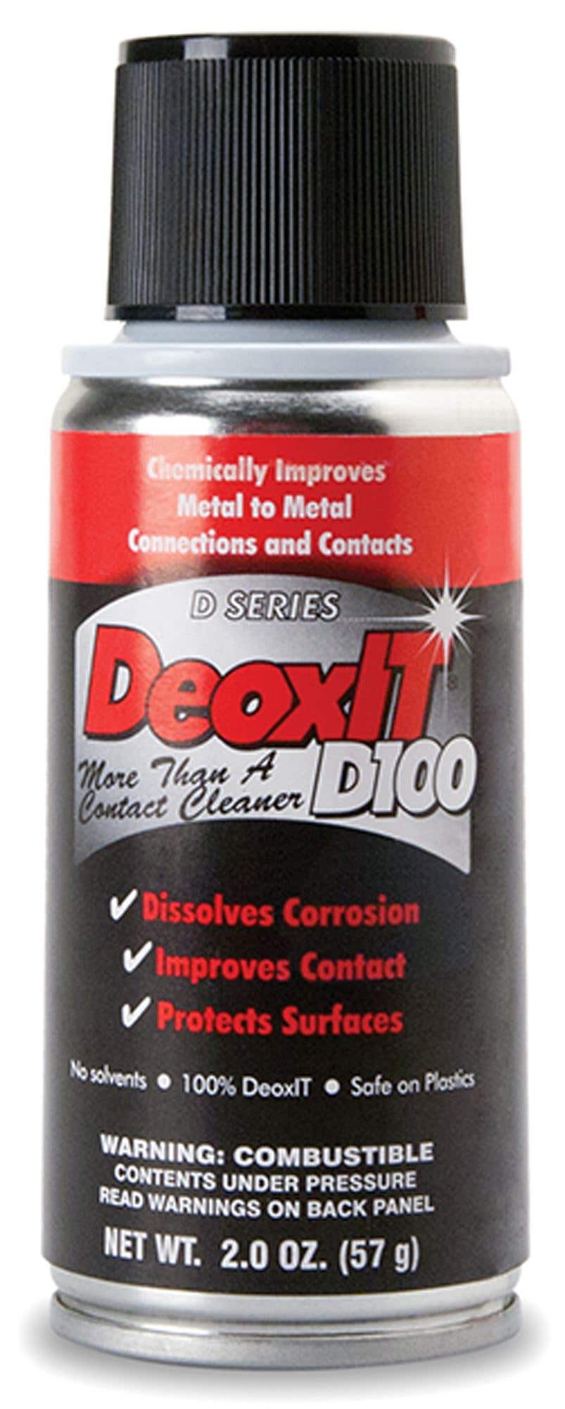 Hosa D100S2 CAIG DeoxIT Contact Cleaner 100% Spray