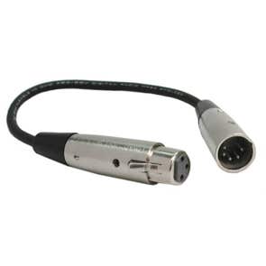 Hosa DMX106 Adaptor XLR5M to XLR3F 6 Inch