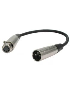 Hosa DMX306 DMX512 Adaptor XLR3M to XLR5F 6 Inch