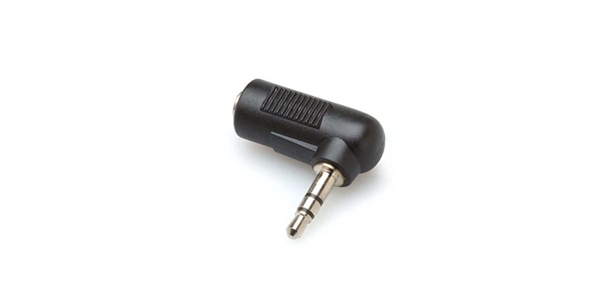 Hosa GMP272 3.5mm TRS to 3.5mm TRS Right Angle Adaptor