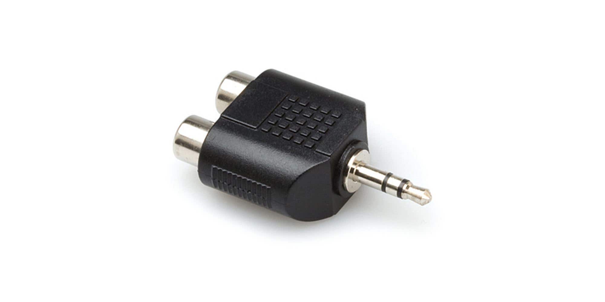 Hosa GRM193 Dual RCA to 3.5mm Male TRS Adaptor