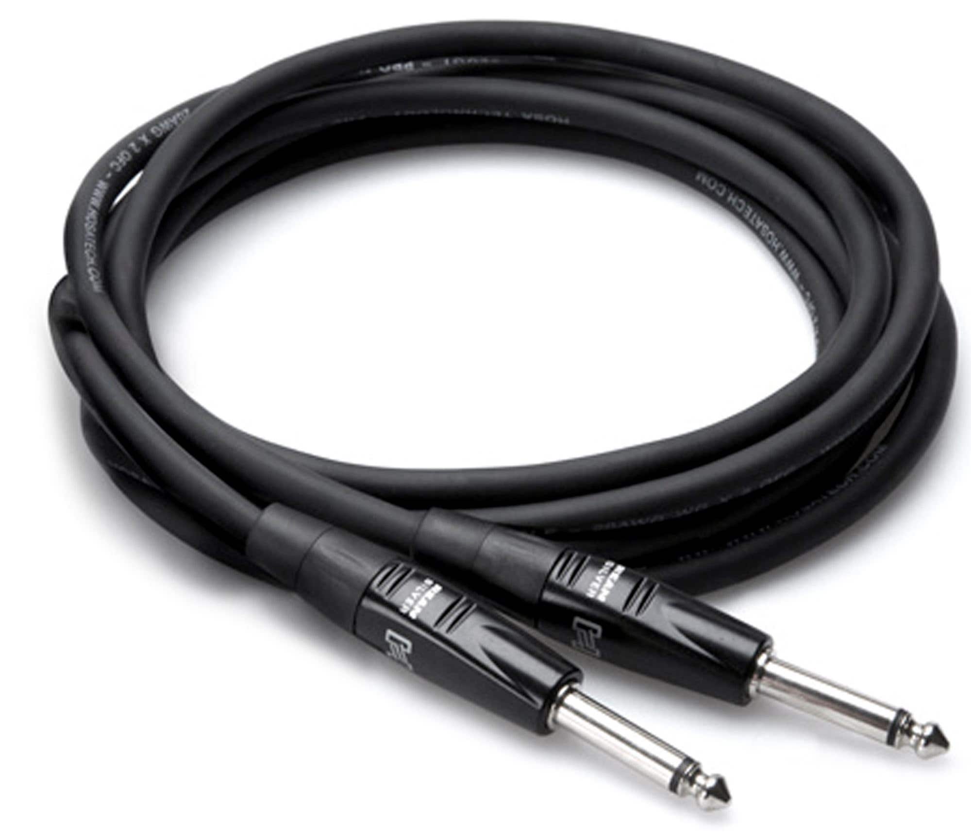 Hosa HGTR010 Pro Guitar Patch Cable REAN Straight 10 Foot
