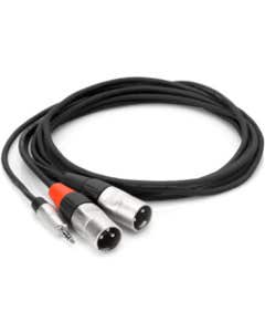 Hosa HMX-015Y Pro Stereo Breakout 3.5mm TRS to Dual XLR3M