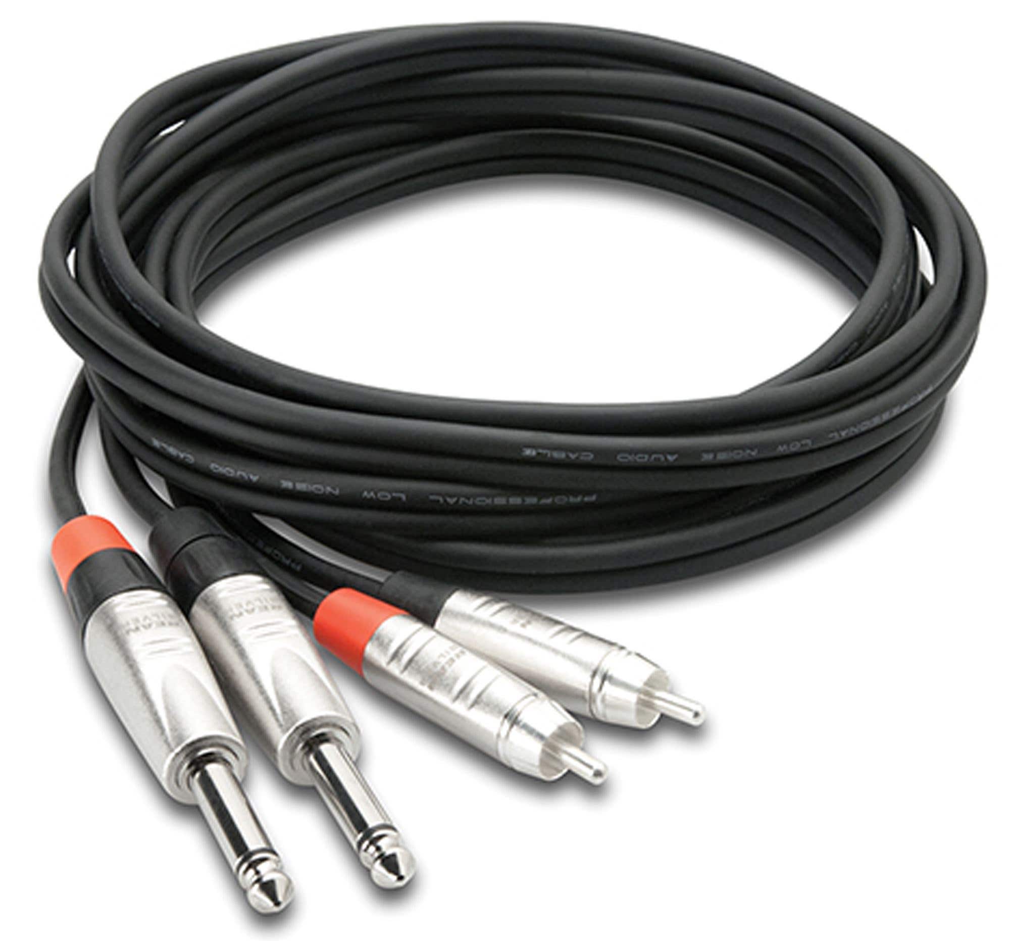 Hosa HPR Dual 1/4 Inch to RCA Stereo Interconnect Cable