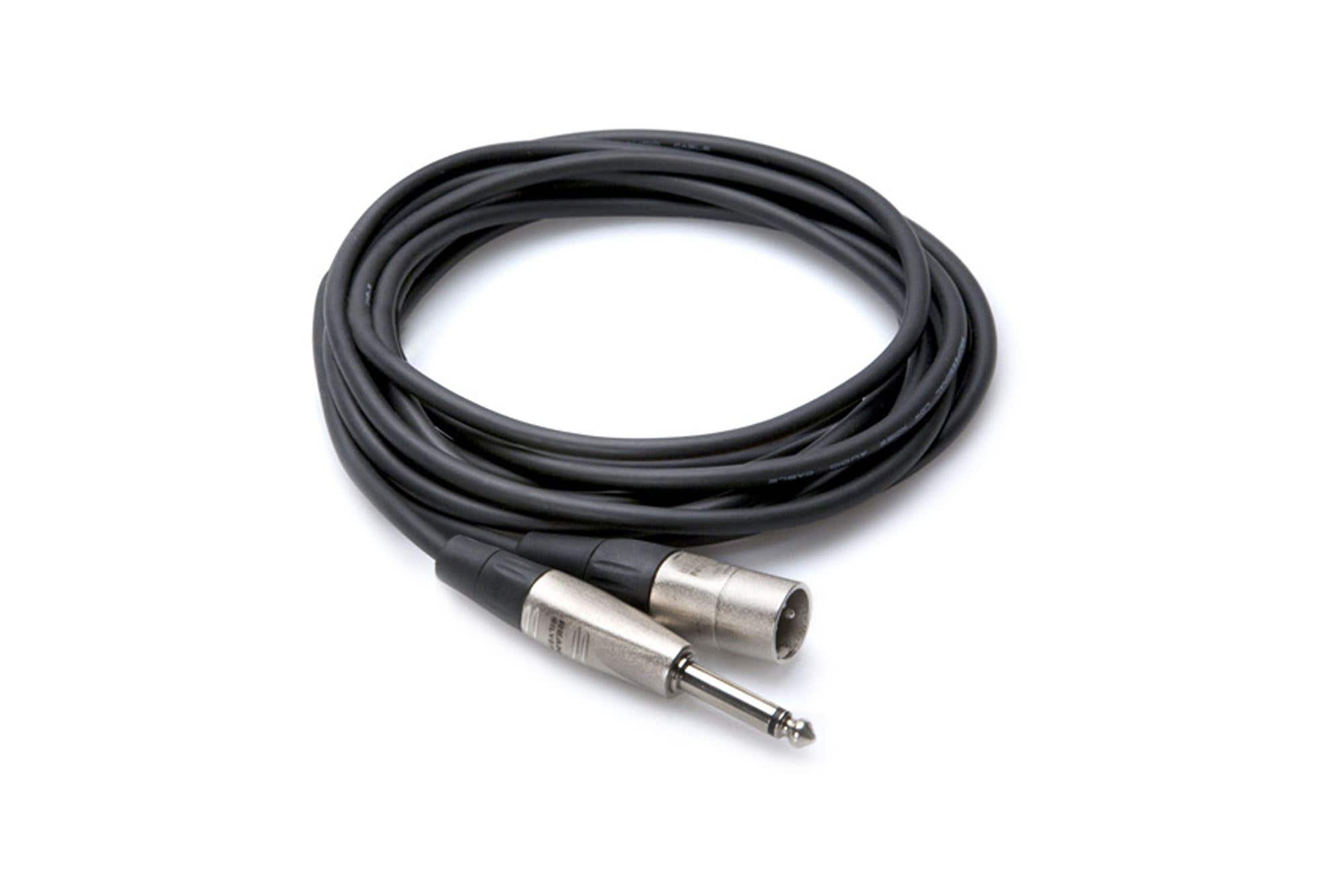 Hosa HPX-005 Pro Unbalanced Interconnect 1/4" TS to XLR3M 5Ft
