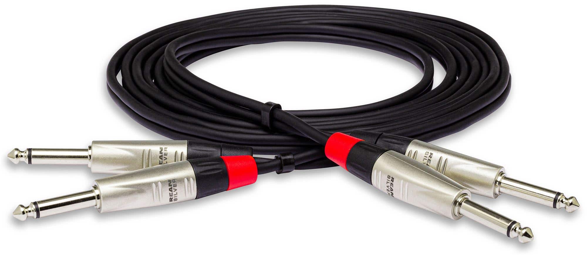 Hosa HRR-015X2 Pro Stereo Interconnect Dual REAN RCA to Same