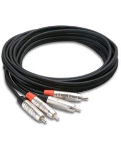 Hosa HRR-020X2 Pro Stereo Interconnect Dual REAN RCA to Same