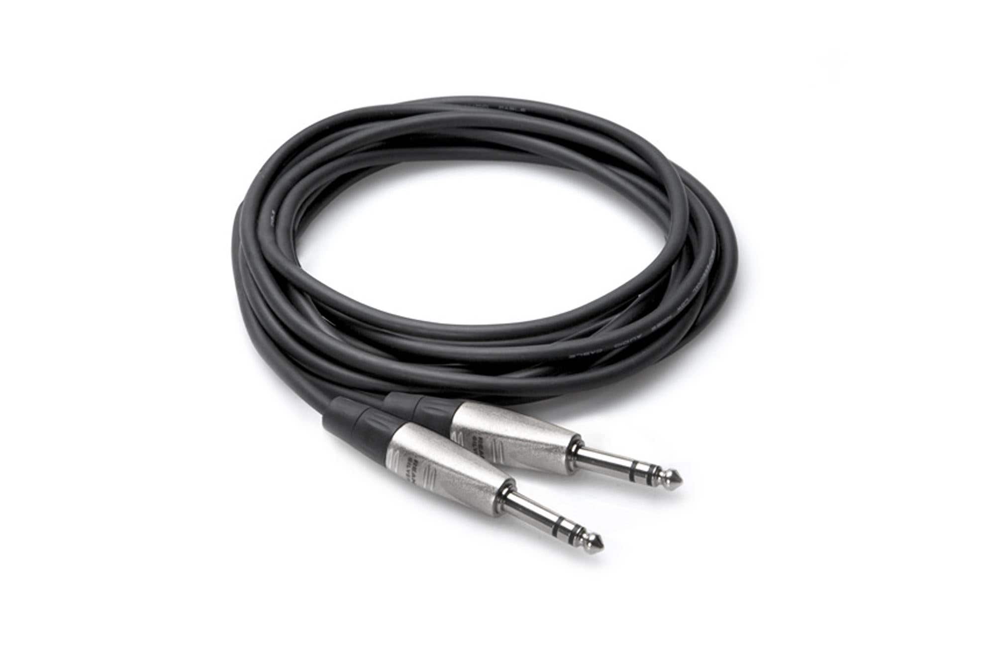 Hosa HSS Pro Balanced Interconnect REAN 1/4 in TRS to Same Cable