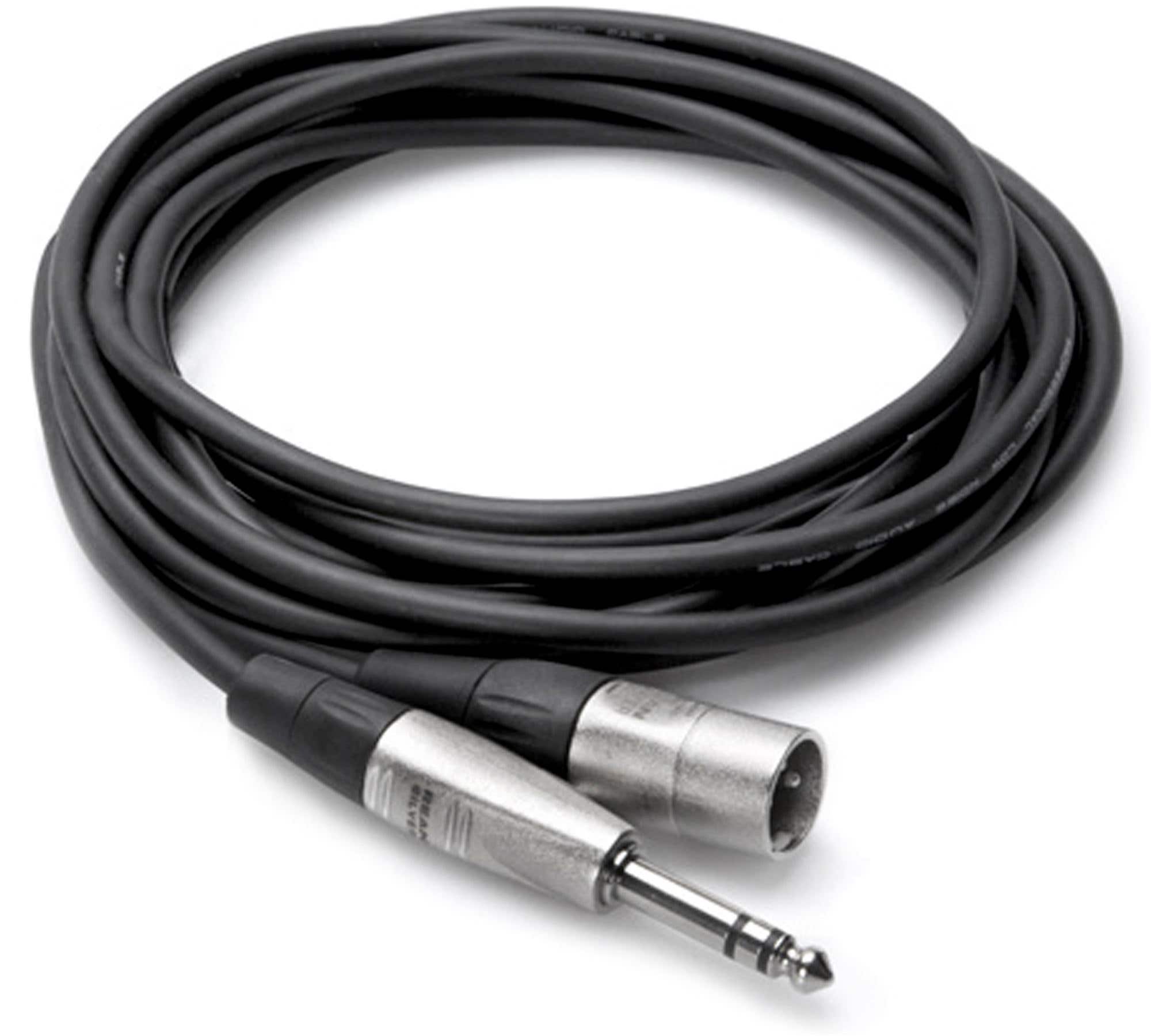 Hosa HSX003 Pro Balanced Interconnect REAN 1/4 In TRS XLR3M 3 Ft