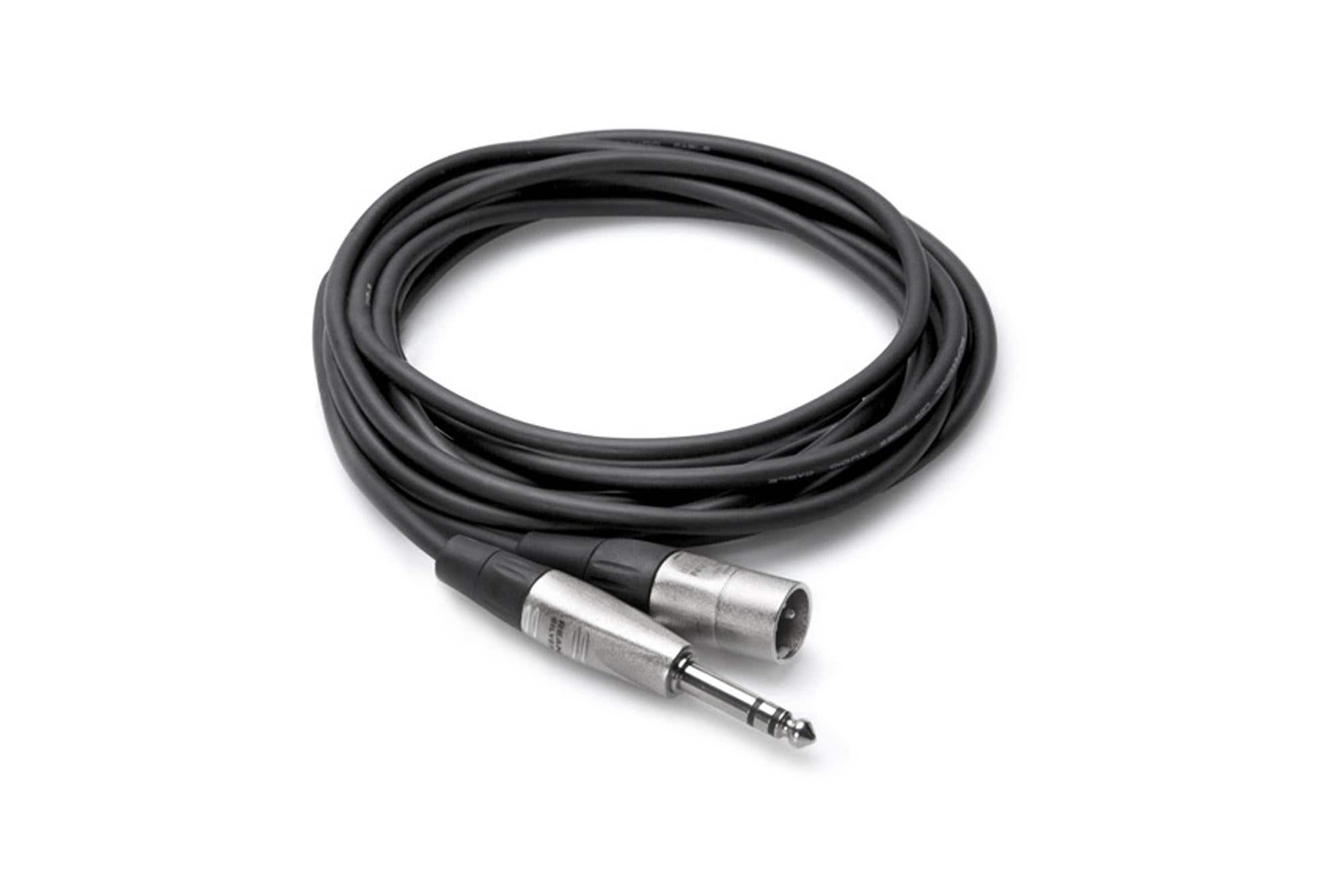 Hosa HSX015 Rean Pro 1/4 Inch TRS to XLR3M Cable