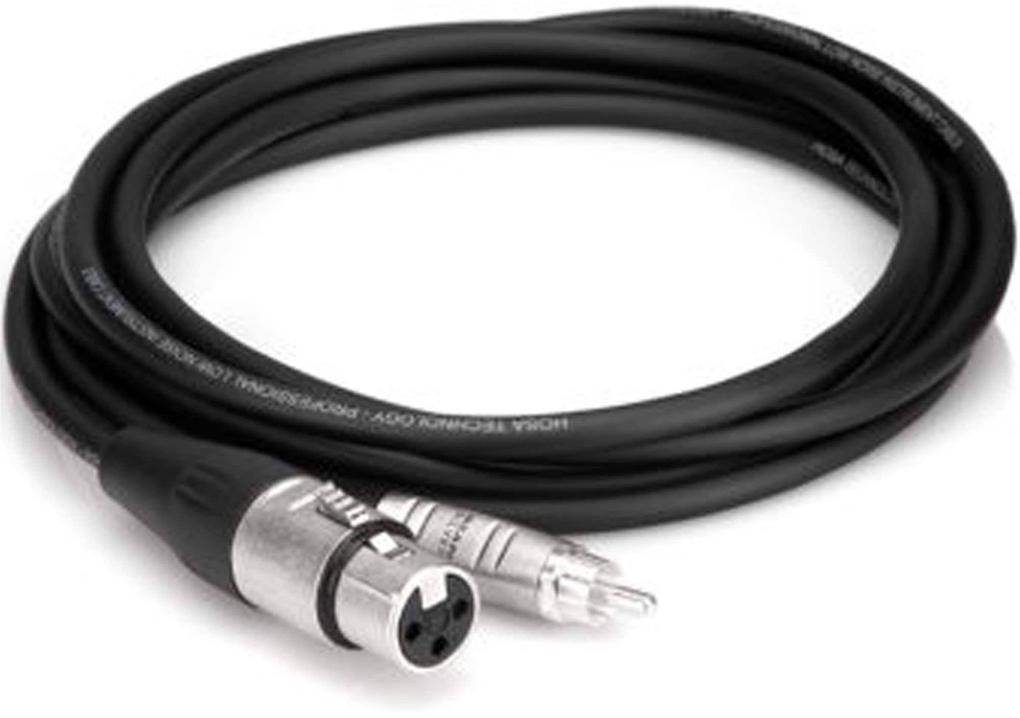 Hosa HXR-000 Unbalanced Interconnect XLR3F to RCA Cable