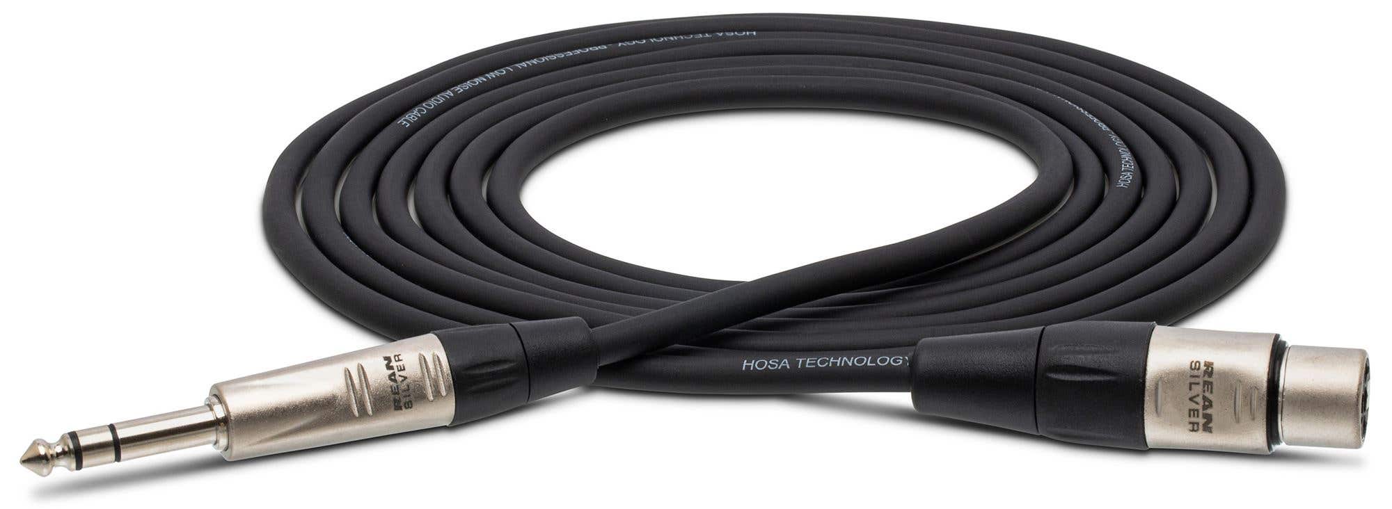 Hosa HXS-030 Pro Balanced Interconnect REAN XLR3F to 1/4 In TRS Cables