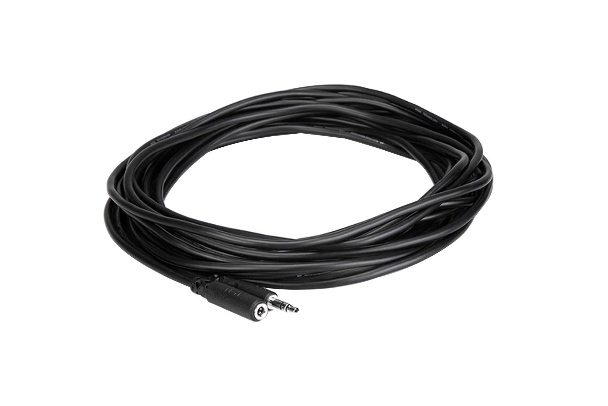 Hosa MHE125 Headphone Adaptor 1/8 Inch TRS to 1/8 Inch 25'
