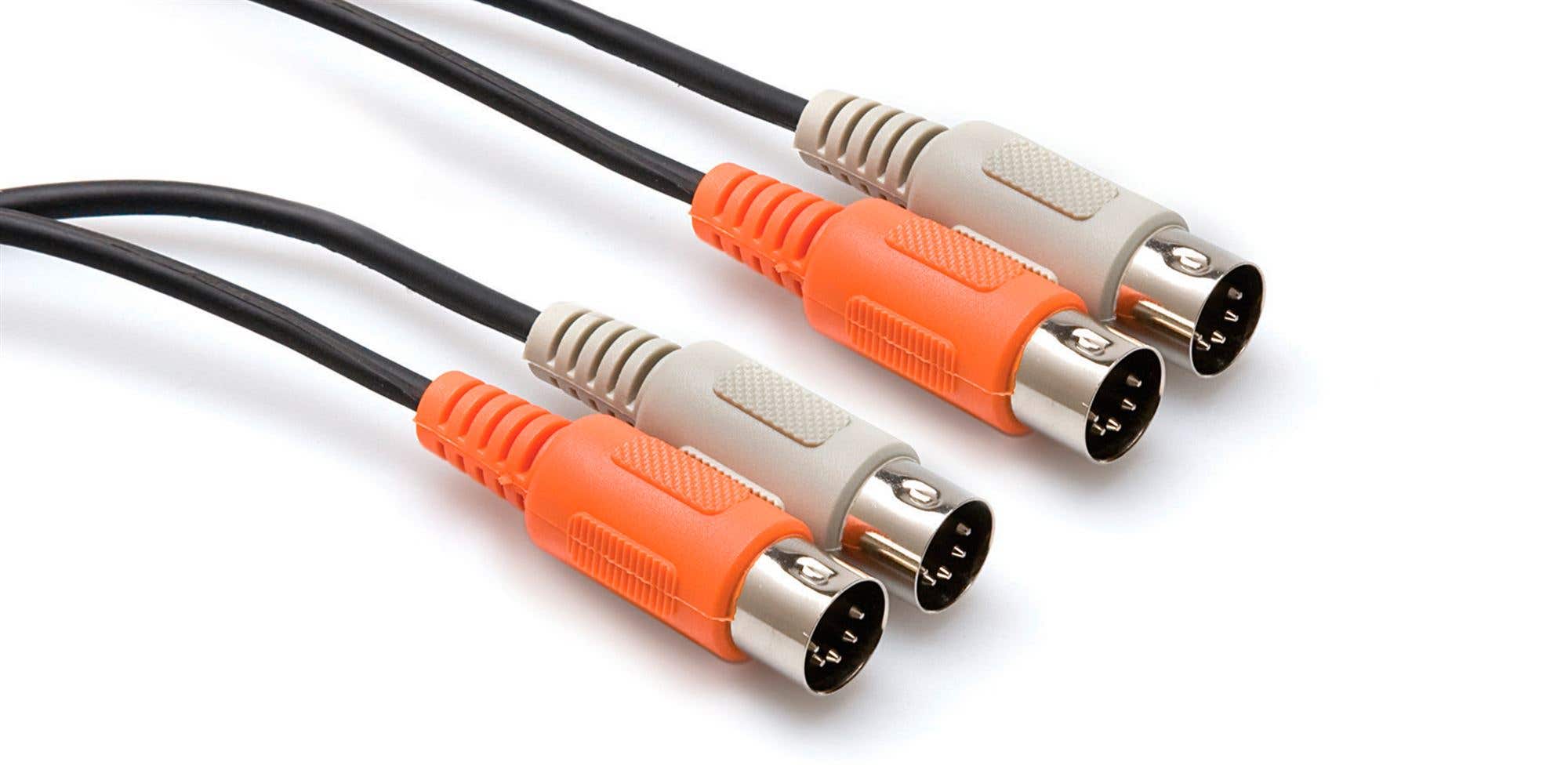 Hosa MID-203 Dual MIDI Cable Dual 5-pin DIN to Same