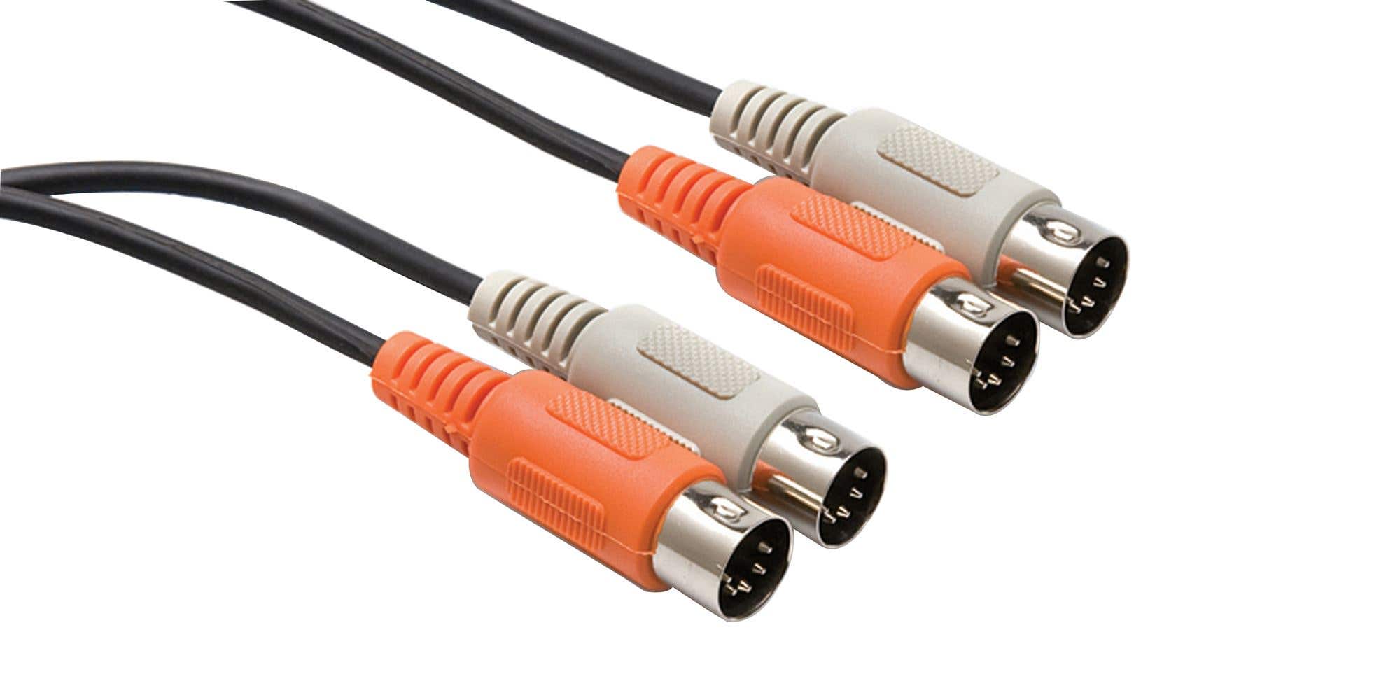 Hosa MID-203 Dual MIDI Cable Dual 5-pin DIN to Same 3m