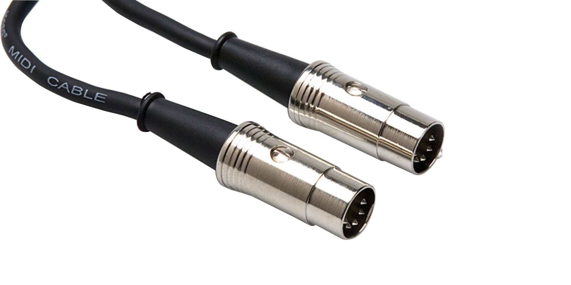 Hosa MID-515 Pro MIDI Cable Serviceable 5-pin DIN to Same 15 Ft