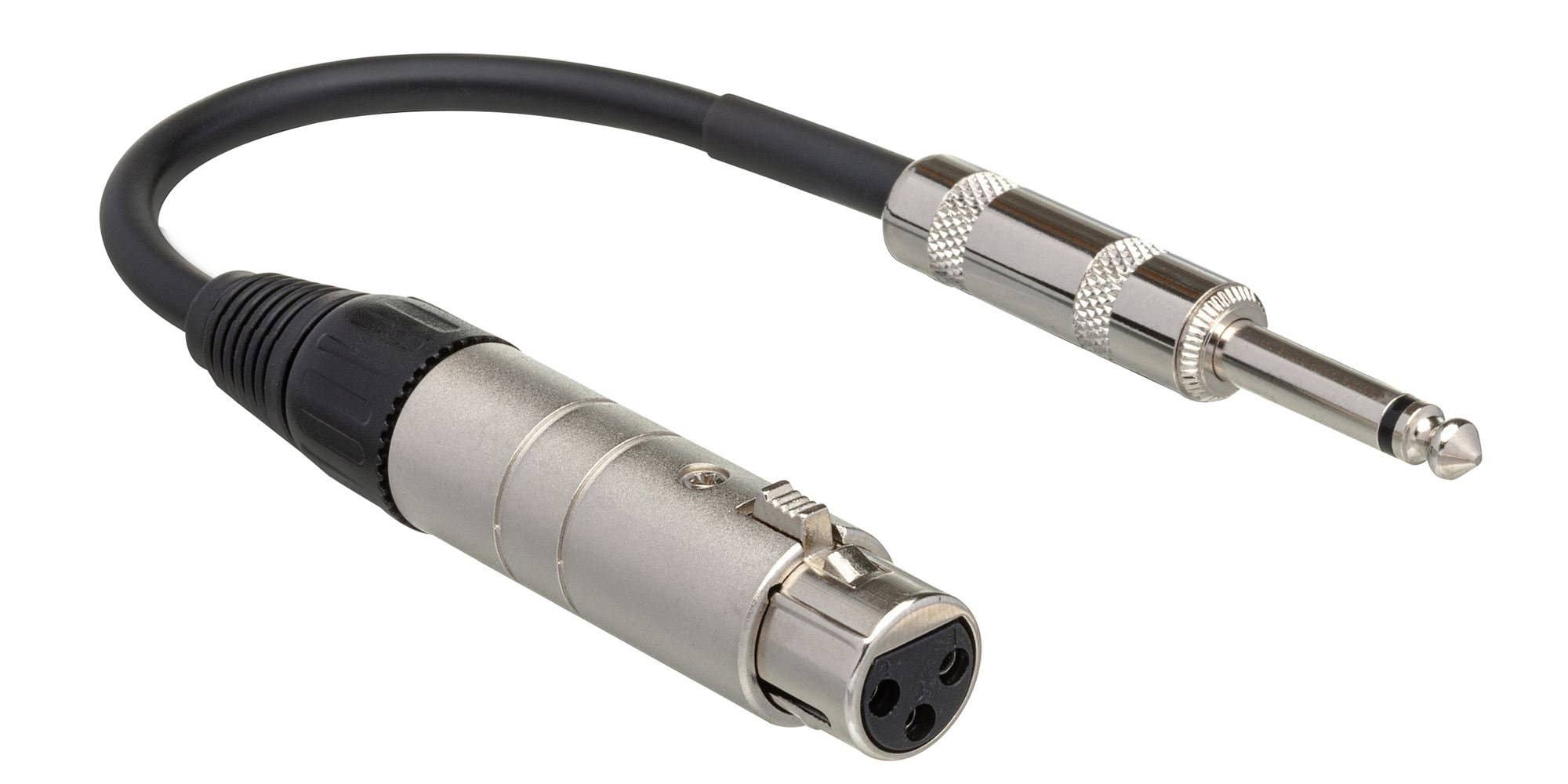 Hosa MIT176 Impedance Transformer XLR3F to 1/4 Inch TS 6 Inch