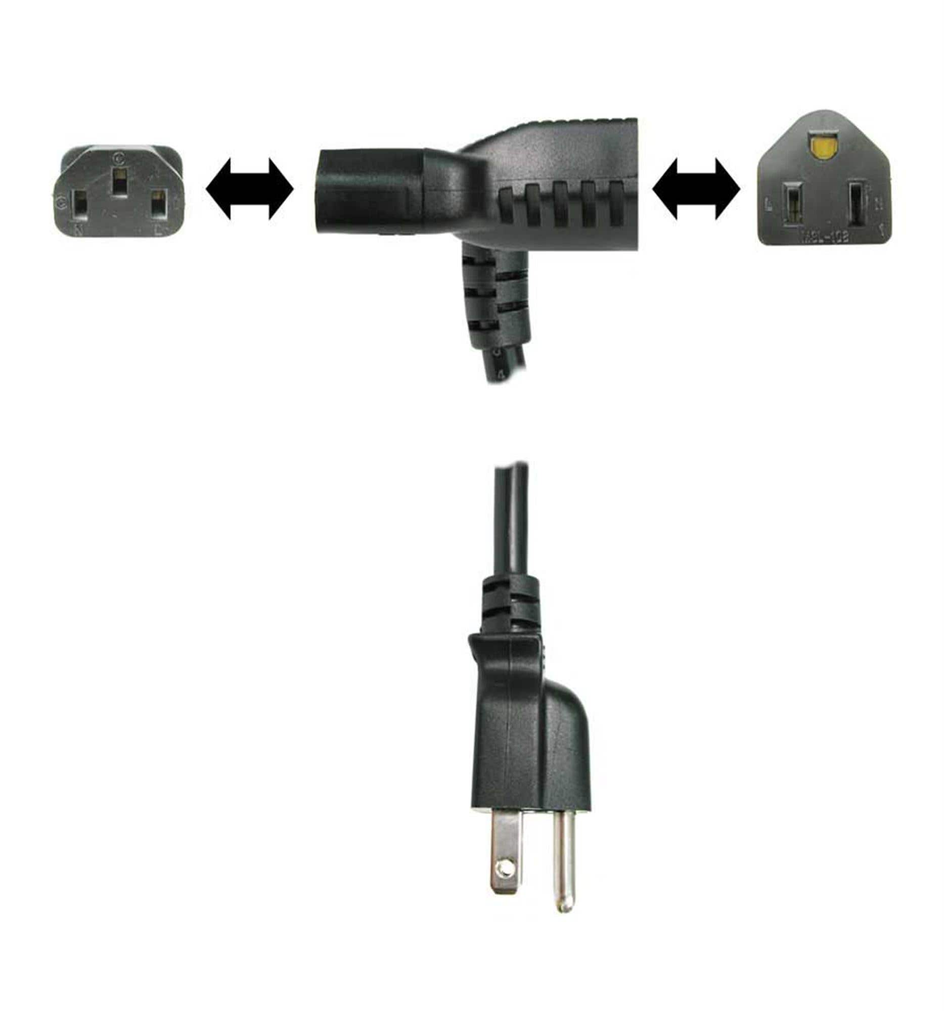 Hosa PWD401 Power Cord Piggyback IEC C13 to NEMA 515P 1 Foot