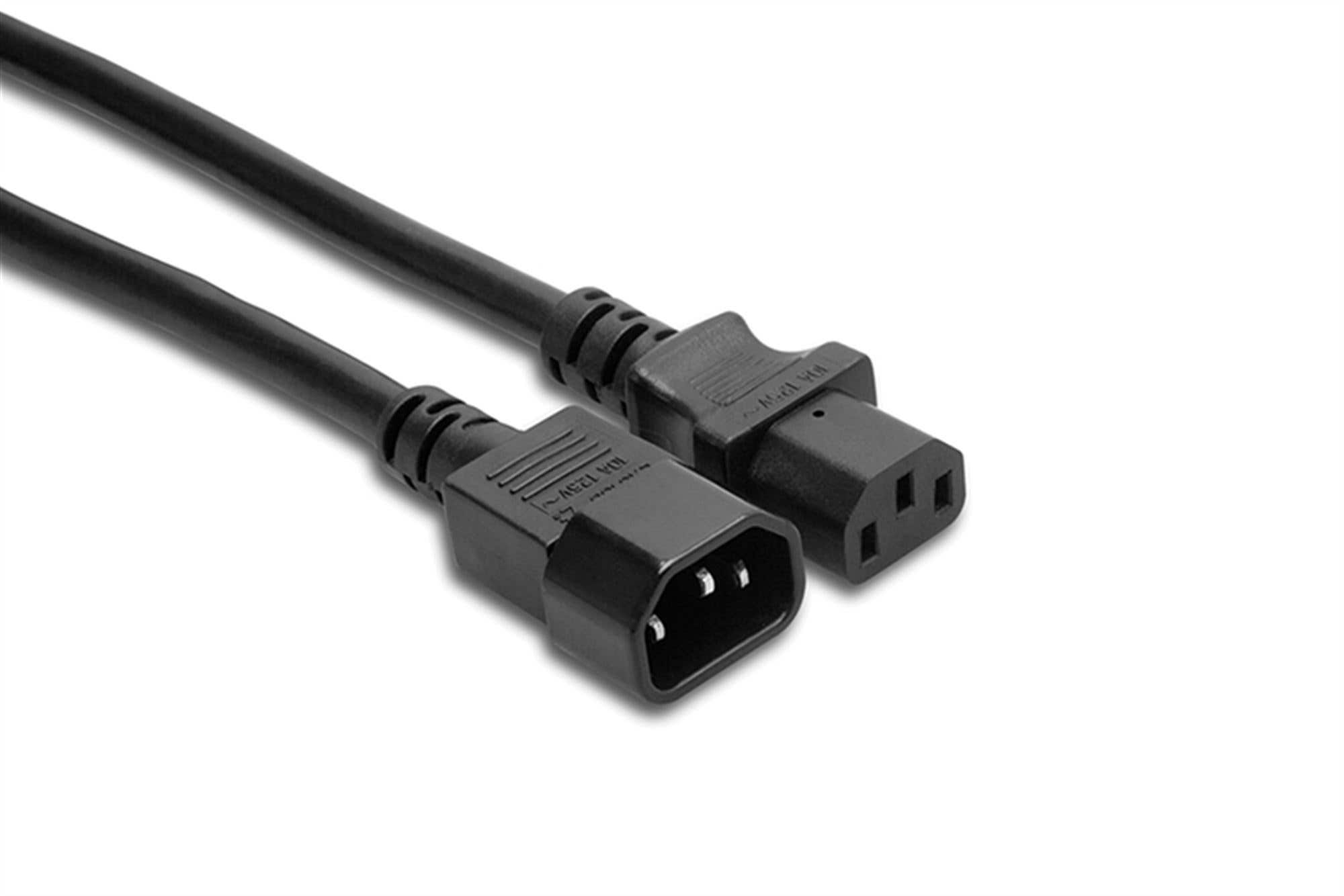 Hosa PWL Power Extension Cord EC C14 to IEC C13