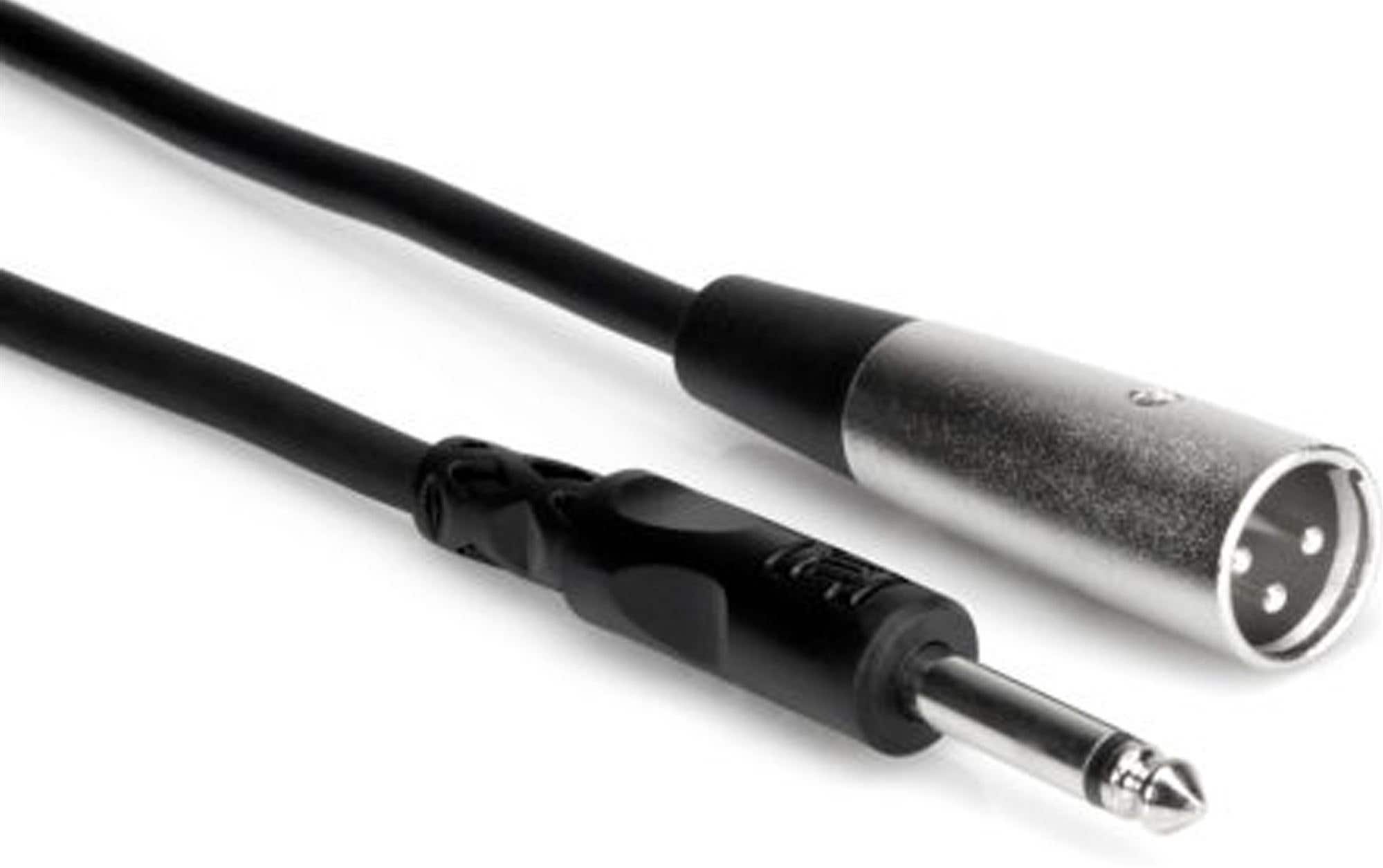 Hosa PXM-103 Unbalanced Interconnect 1/4" TS to XLR3M 3'