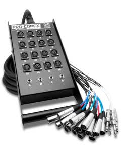 Hosa SH-16X4 Pro-Conex Stage Box Snake XLR x 1/4" TRS