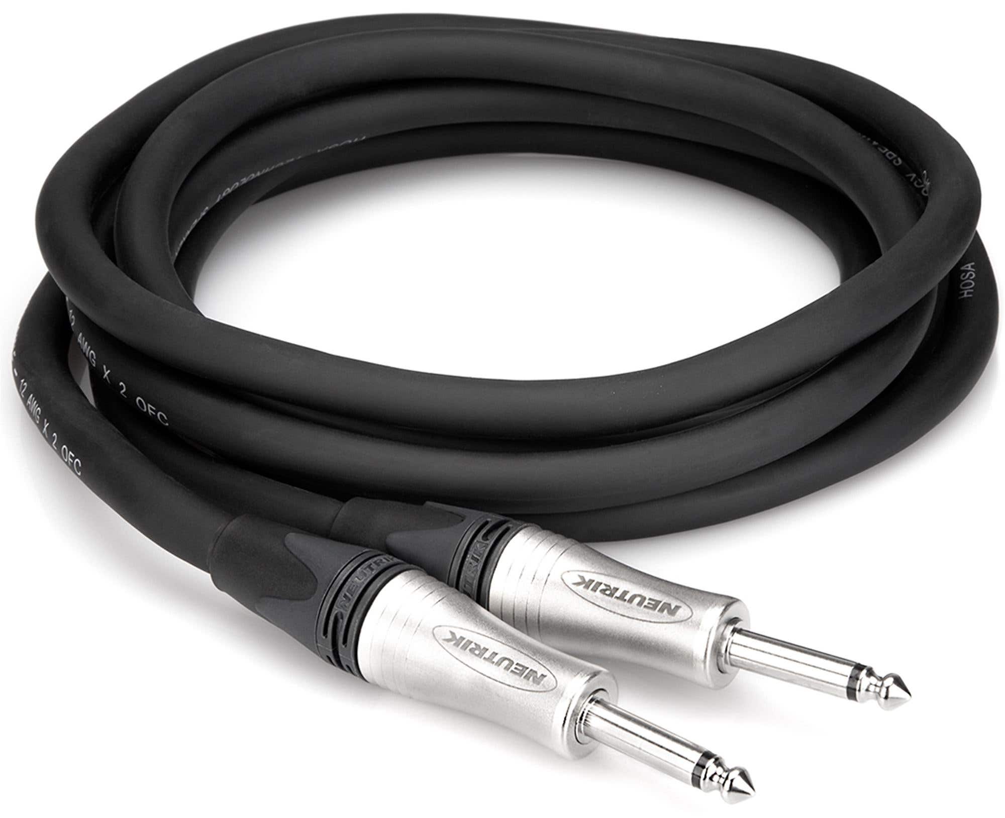 Hosa SKJ Edge Speaker Cables Neutrik 1/4 Inch TS