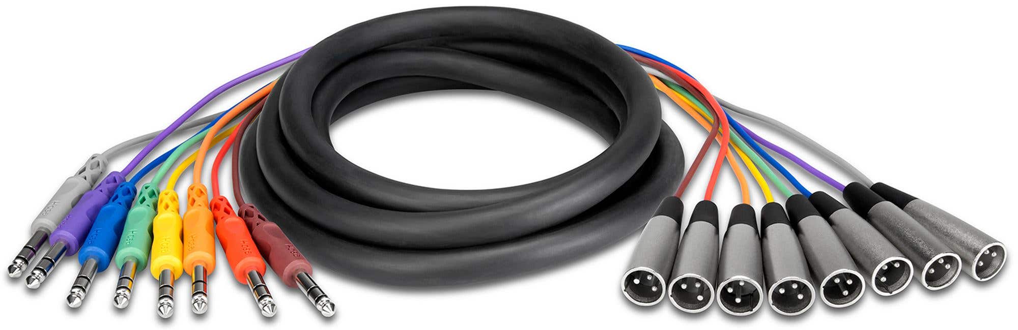 Hosa STX-802M Balanced Snake 1/4" TRS to XLR3M