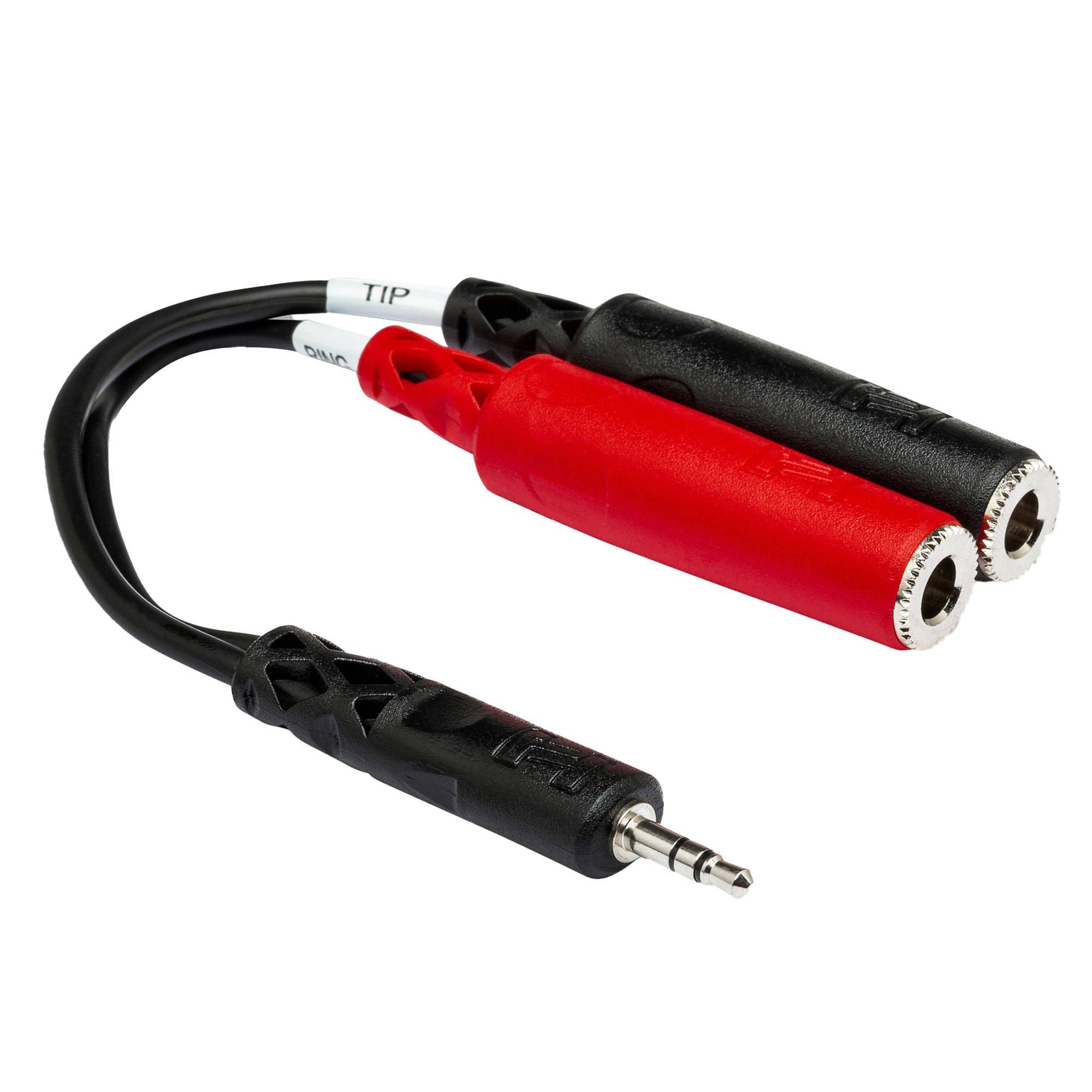 Hosa Stereo Breakout 3.5 mm TRS to Dual 1/4 Inch TS Female
