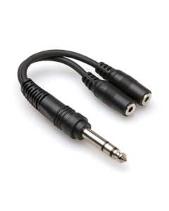 Hosa Y Cable 1/4 Inch TRS to Dual 3.5 mm TRS Female