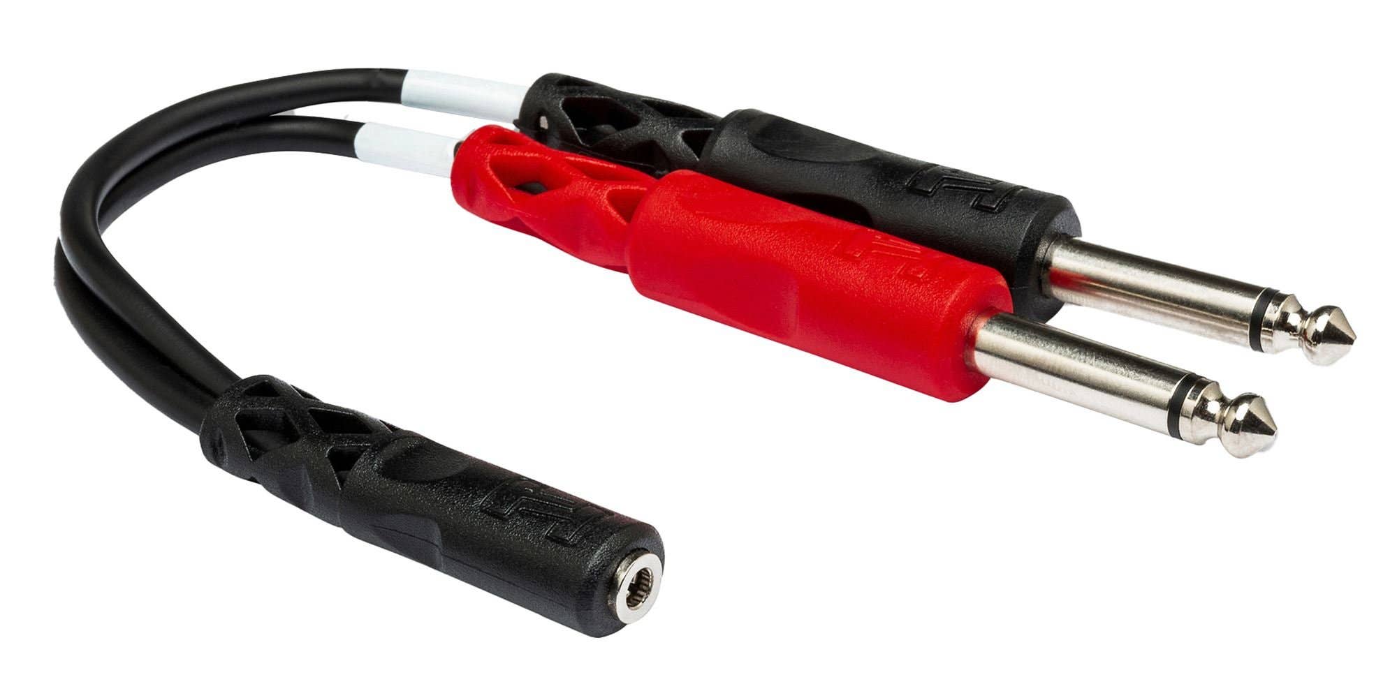 Hosa Stereo Breakout 3.5 mm TRS Female to Dual 1/4 Inch TS