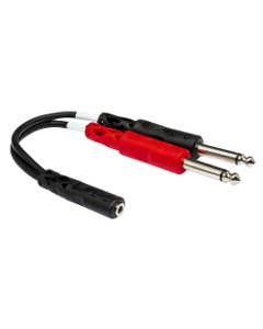 Hosa Stereo Breakout 3.5 mm TRS Female to Dual 1/4 Inch TS