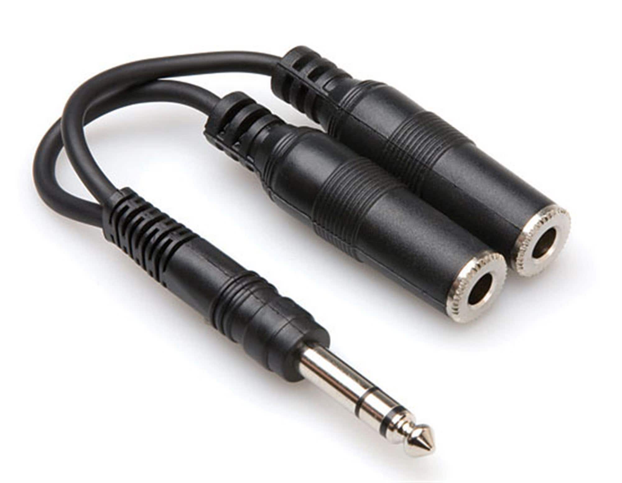 Hosa Y Cable 1/4 Inch TRS to Dual 1/4 Inch TRS Female